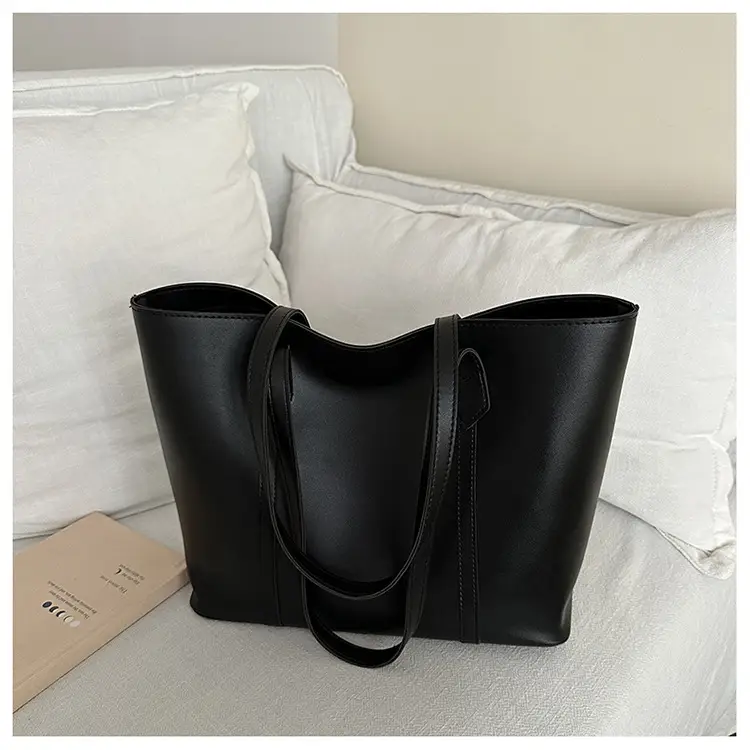 Large Capacity Brown Leather Tote Bag for Women β feature 16