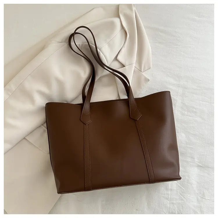 Large Capacity Brown Leather Tote Bag for Women β feature 17