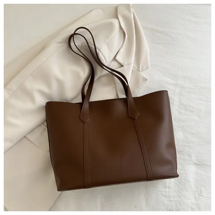Large Capacity Brown Leather Tote Bag for Women β feature 18