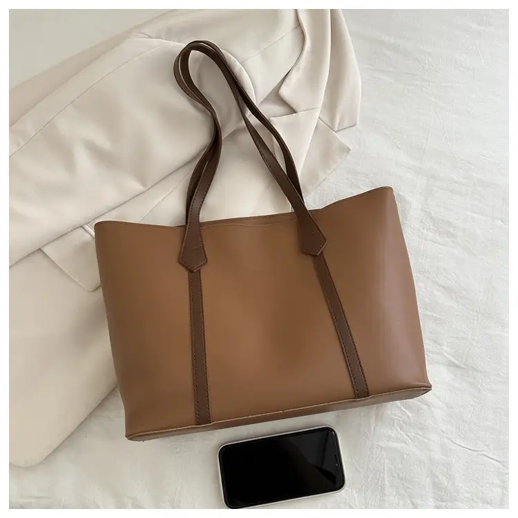 Large Capacity Brown Leather Tote Bag for Women β feature 21