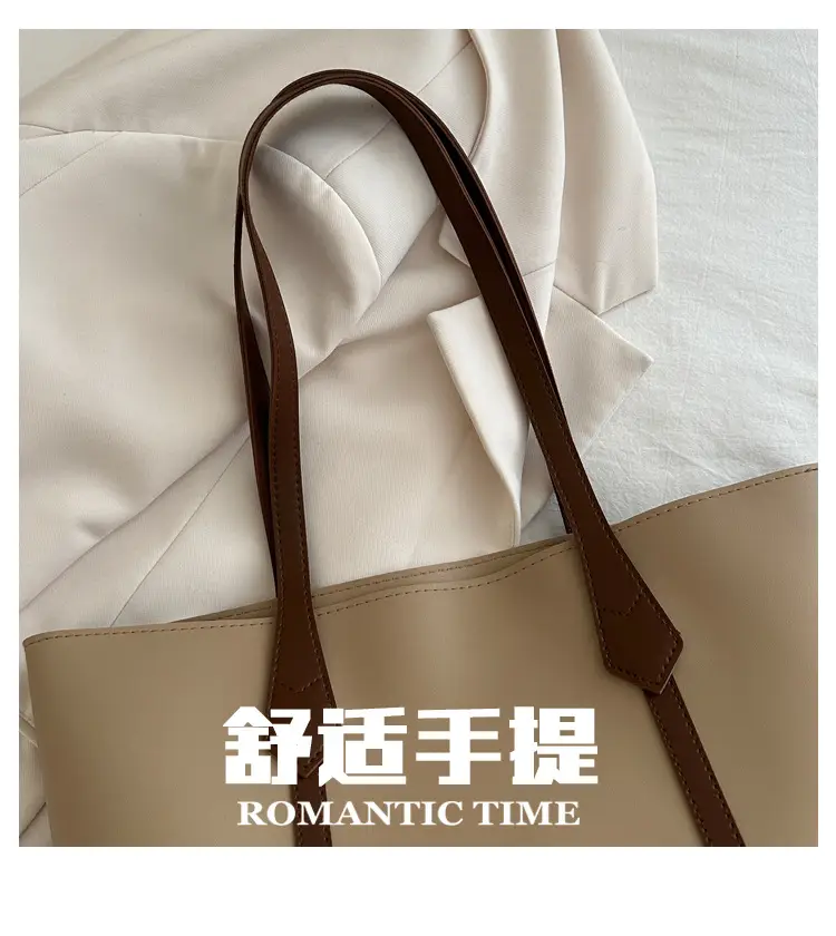 Large Capacity Brown Leather Tote Bag for Women β feature 4
