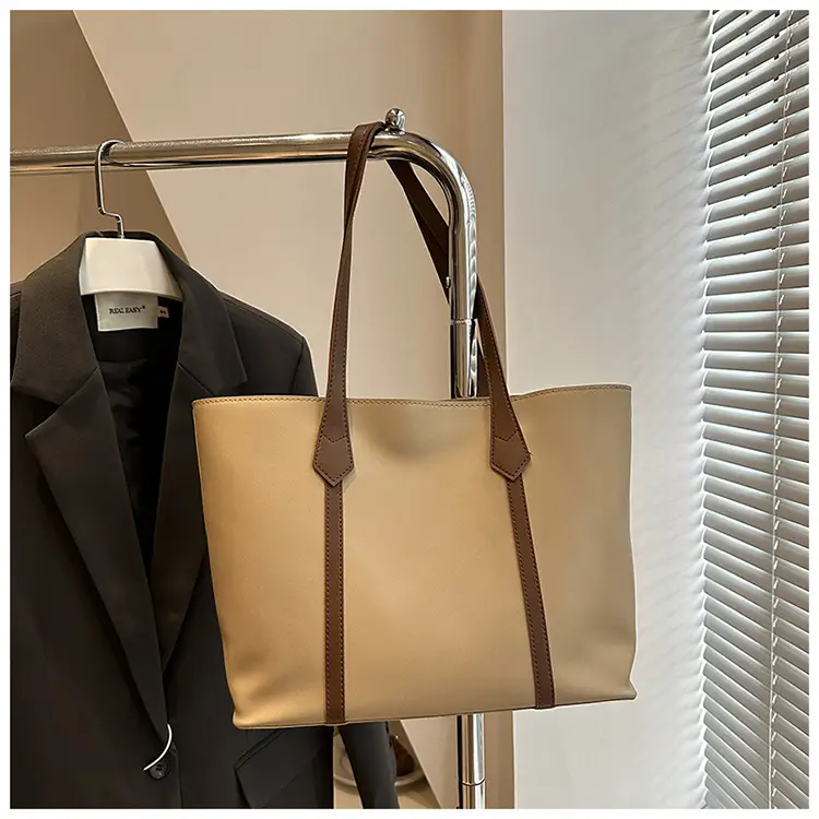 Large Capacity Brown Leather Tote Bag for Women β feature 8