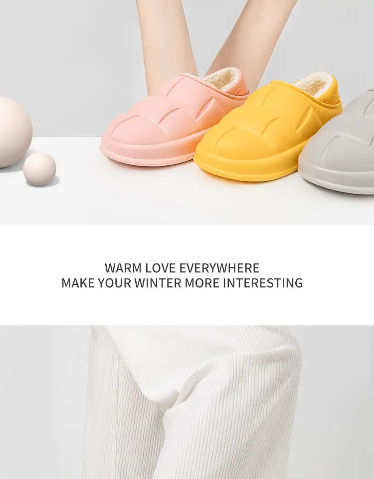 Jialiya Waterproof Cotton Slippers for Men Winter 2025 New Indoor Home Thick-Soled Non-Slip Couple Outer Wear Cotton Shoes for Women — feature 19