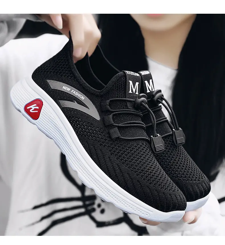 Walking Shoes 2025 Spring New Style Old Beijing Cloth Shoes for Middle-Aged and Elderly Women Summer Breathable Sports and Leisure Square Dance Shoes — feature 9