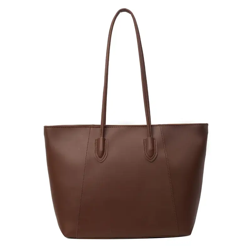 Large Capacity Women's Brown Tote Bag 2025