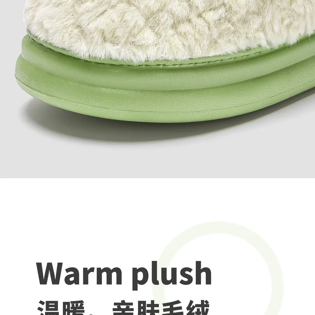 Jialiya Cotton Slippers for Women Winter 2025 New Indoor Home Confinement Warm Plush Winter Slippers for Men — feature 13