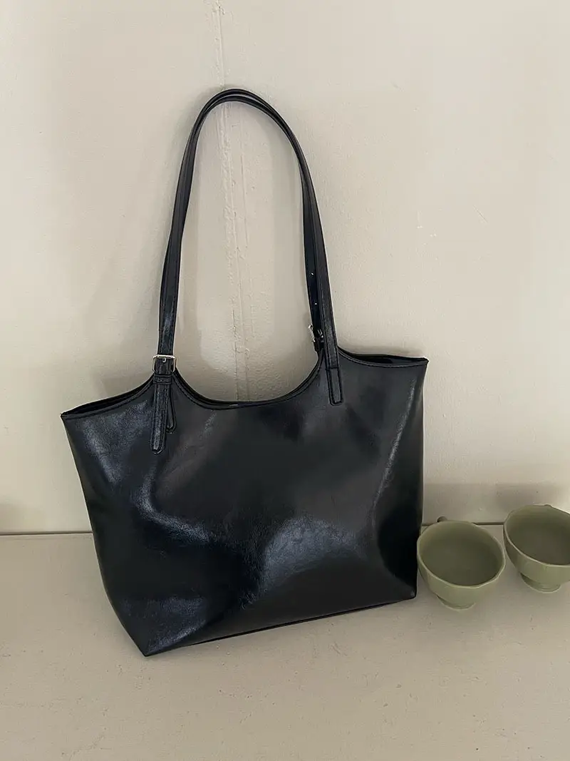 2024 Large Capacity Korean Style Tote Bag Brown — feature 13