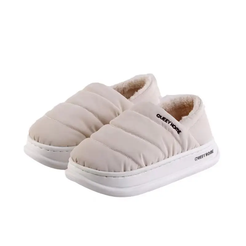 Pregnant Women's Cotton Slippers Women's Winter Indoor Home Non-slip Thick Sole Shoes for Stomp Feeling Xinjiang Cotton Plush Warm Cotton Shoes Women's Winter