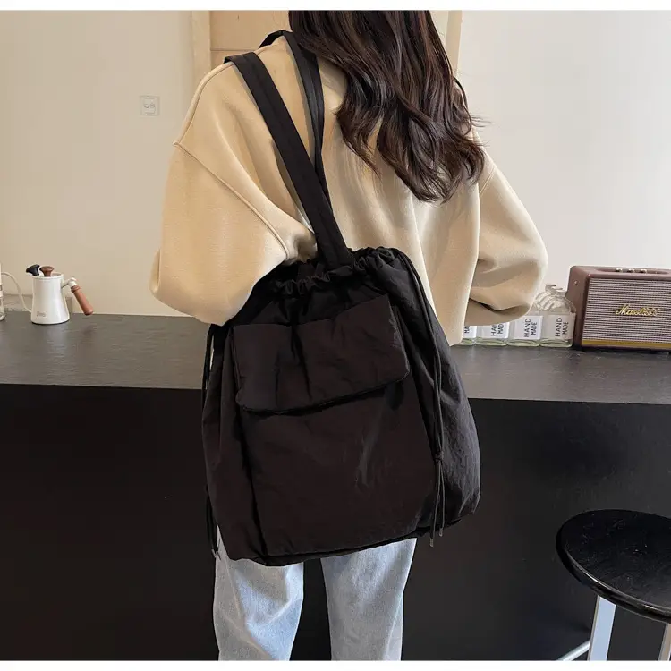Black Korean Style Bucket Bag for Women — feature 13