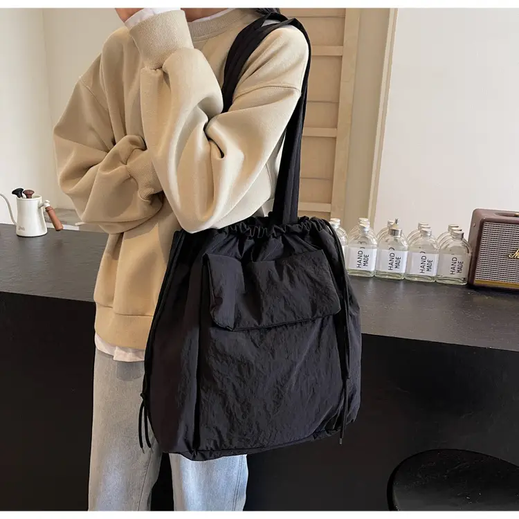 Black Korean Style Bucket Bag for Women — feature 14