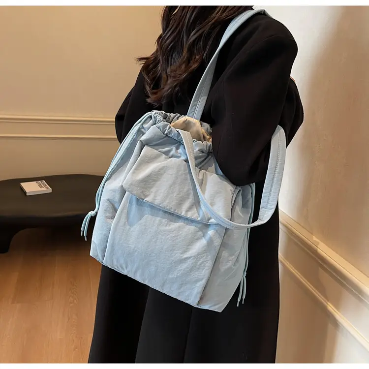 Black Korean Style Bucket Bag for Women — feature 17