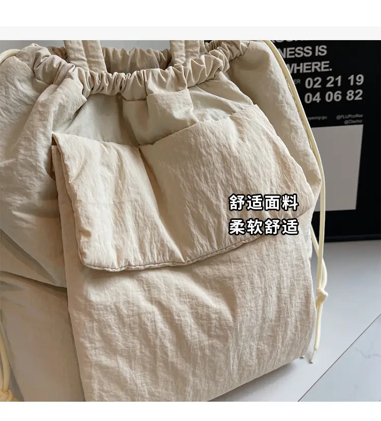 Black Korean Style Bucket Bag for Women — feature 5