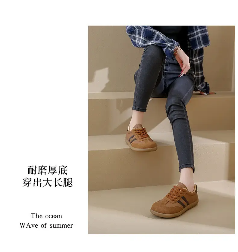 Retro Thick-Soled Moral Training Shoes for Women in Autumn New Korean Style Flat Forrest Gump Shoes Outdoor Trendy Fashion Sports Shoes for Women — feature 36
