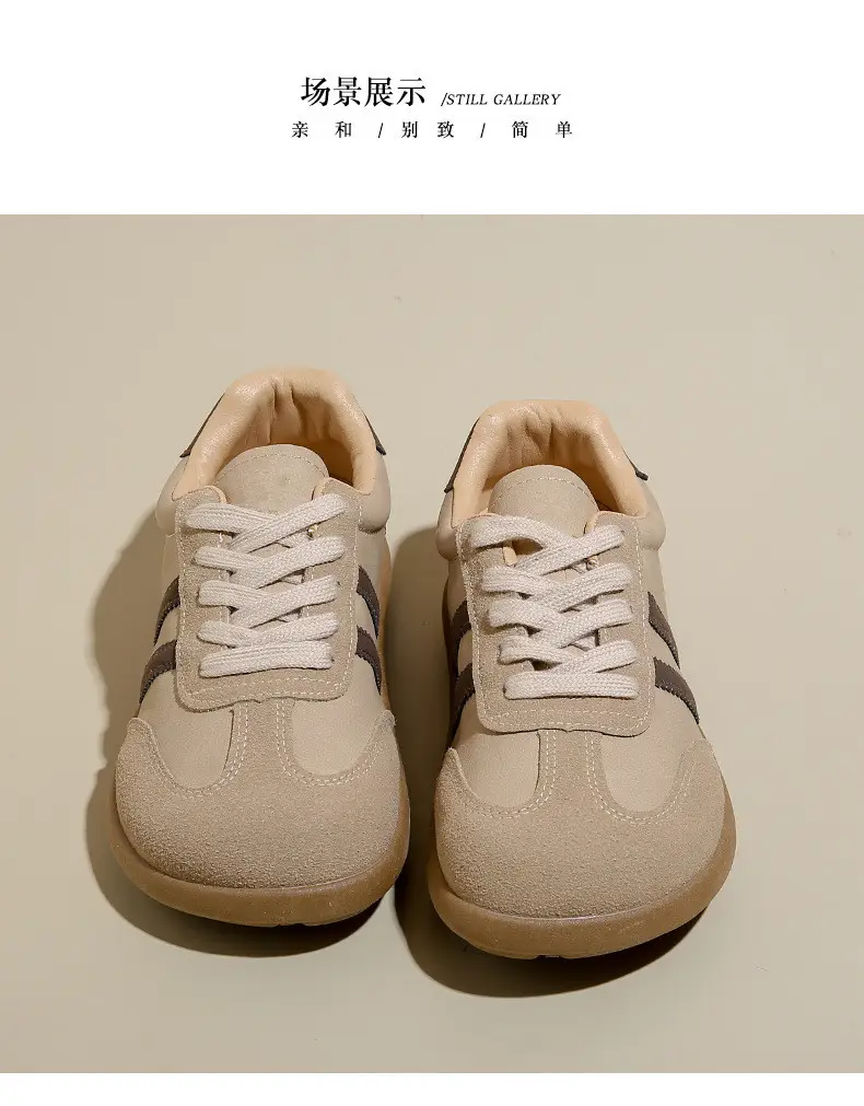 Retro Thick-Soled Moral Training Shoes for Women in Autumn New Korean Style Flat Forrest Gump Shoes Outdoor Trendy Fashion Sports Shoes for Women — feature 40