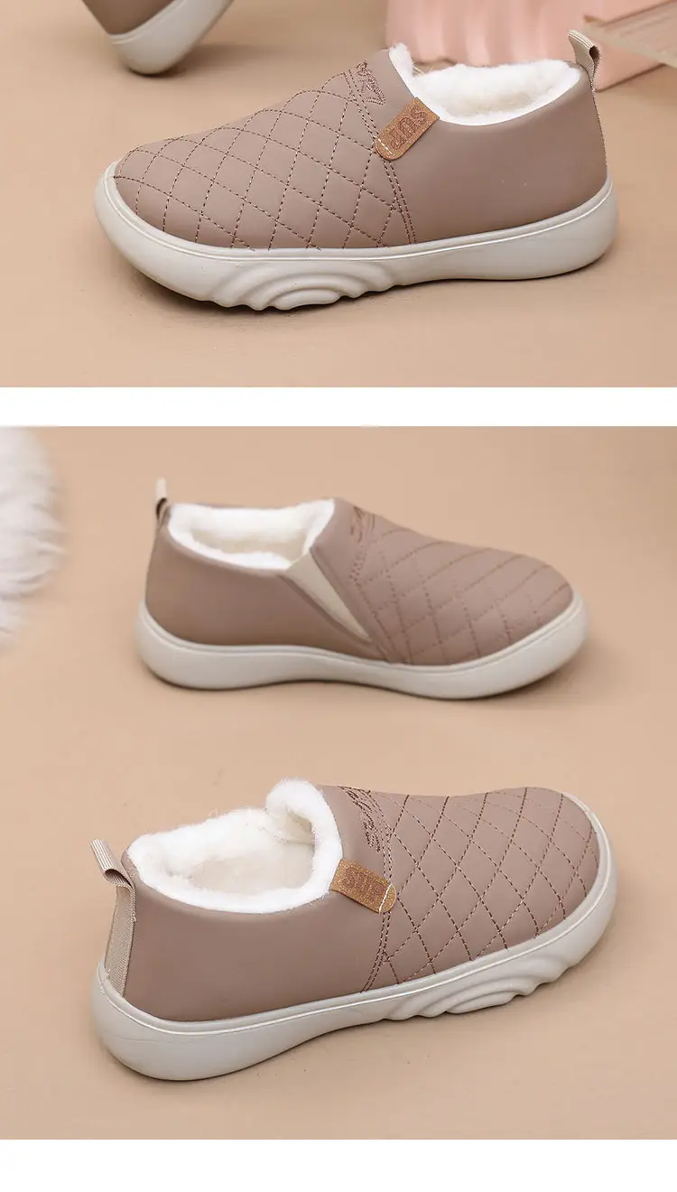 Old Beijing Cloth Shoes Women's Winter Cotton Wool Shoes Non-slip Thick Sole Slip-on Mom's Cotton Boots fleece-lined Thickened Warm Shoes — feature 15