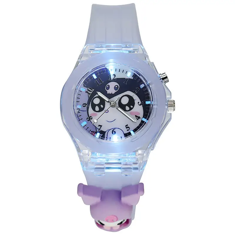 Soft Star Dailou Watch Children's Luminous Electronic Primary School Boys and Girls Children's Waterproof Cartoon Doll Quartz Watch — feature 13