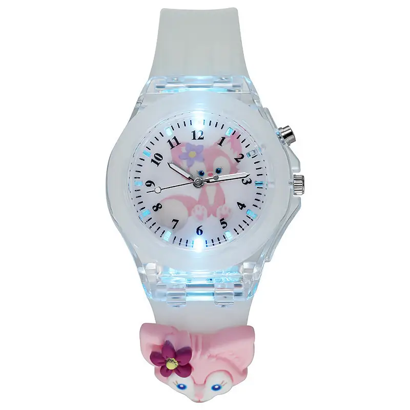 Soft Star Dailou Watch Children's Luminous Electronic Primary School Boys and Girls Children's Waterproof Cartoon Doll Quartz Watch — feature 17