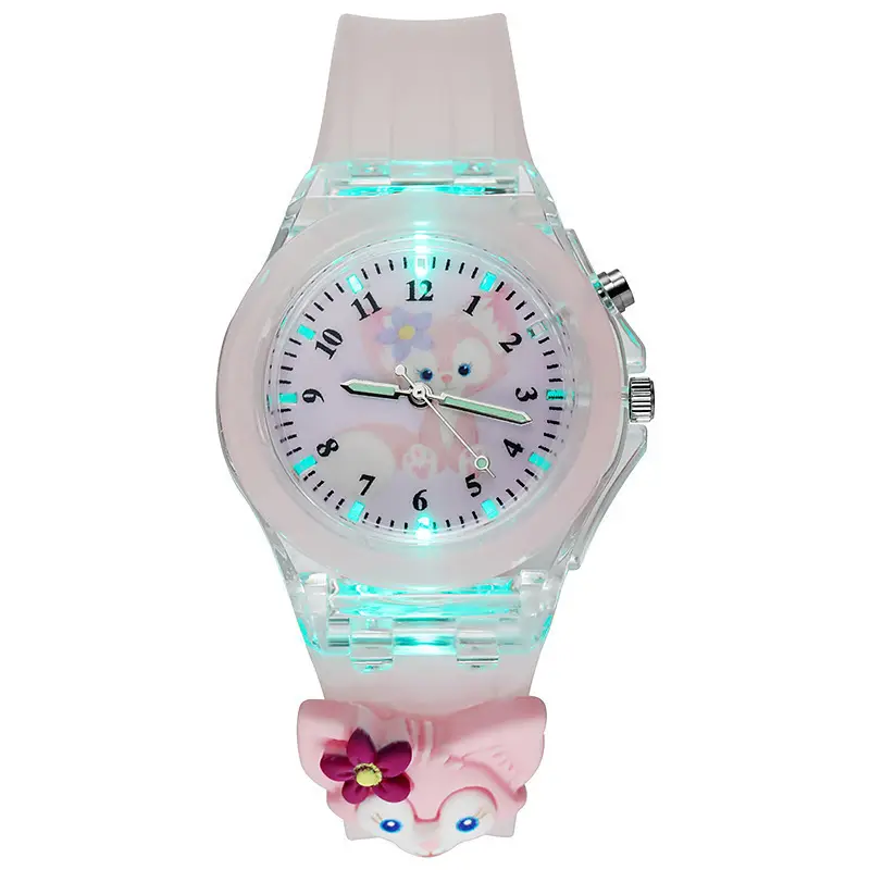 Soft Star Dailou Watch Children's Luminous Electronic Primary School Boys and Girls Children's Waterproof Cartoon Doll Quartz Watch — feature 18