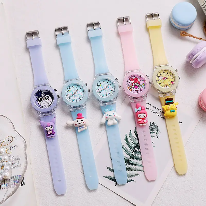 Soft Star Dailou Watch Children's Luminous Electronic Primary School Boys and Girls Children's Waterproof Cartoon Doll Quartz Watch — feature 4
