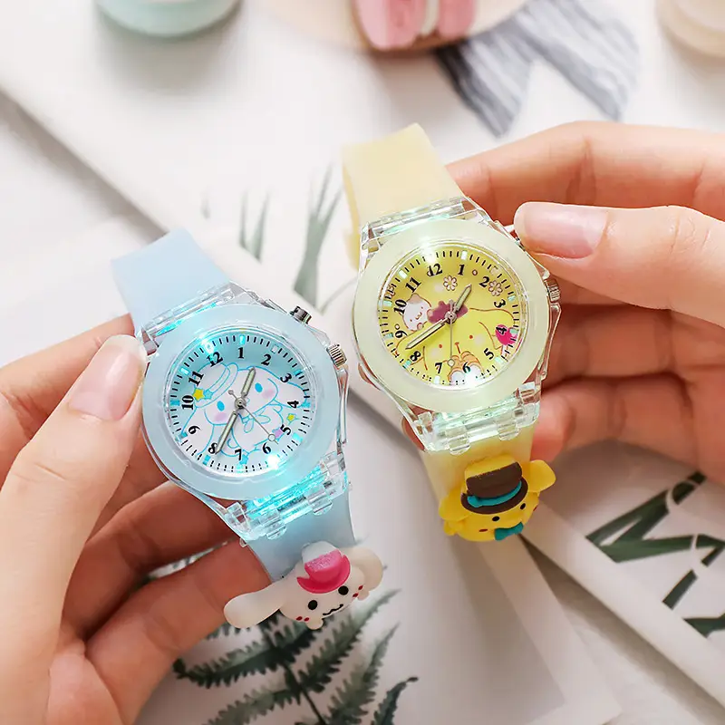 Soft Star Dailou Watch Children's Luminous Electronic Primary School Boys and Girls Children's Waterproof Cartoon Doll Quartz Watch — feature 6