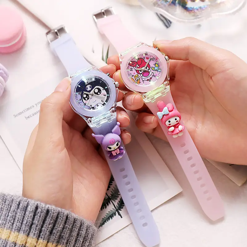 Soft Star Dailou Watch Children's Luminous Electronic Primary School Boys and Girls Children's Waterproof Cartoon Doll Quartz Watch — feature 9