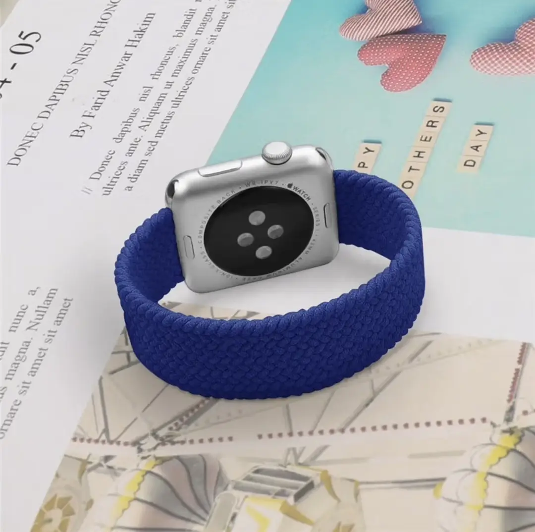 For apple watch8 strap stainless steel iwatch7/6 single loop woven nylon SE apple watch — feature 5