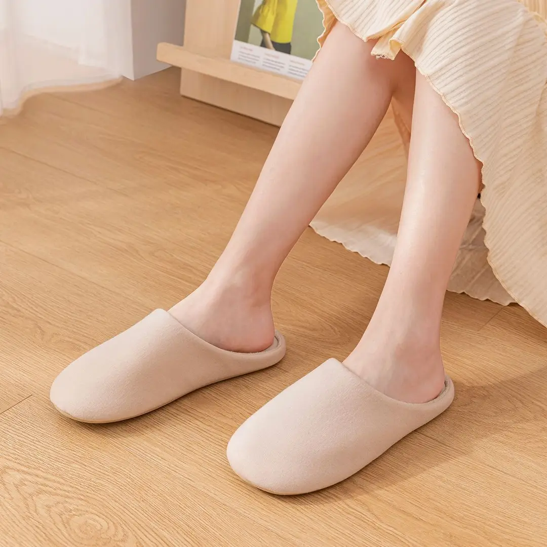 Jialiya Japanese-Style Light Luxury Slippers for Women, Indoor Home Non-Slip All-Season Floor Slippers, Soft-Soled Lightweight Cotton Slippers, Winter Style - Image 7
