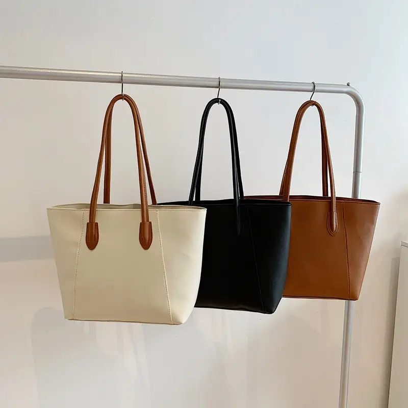 Women's Cream Leather Shoulder Bag 2024 New Style - Image 7