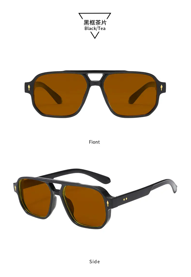 Men's UV400 Sunglasses Black Pilot Design β feature 18