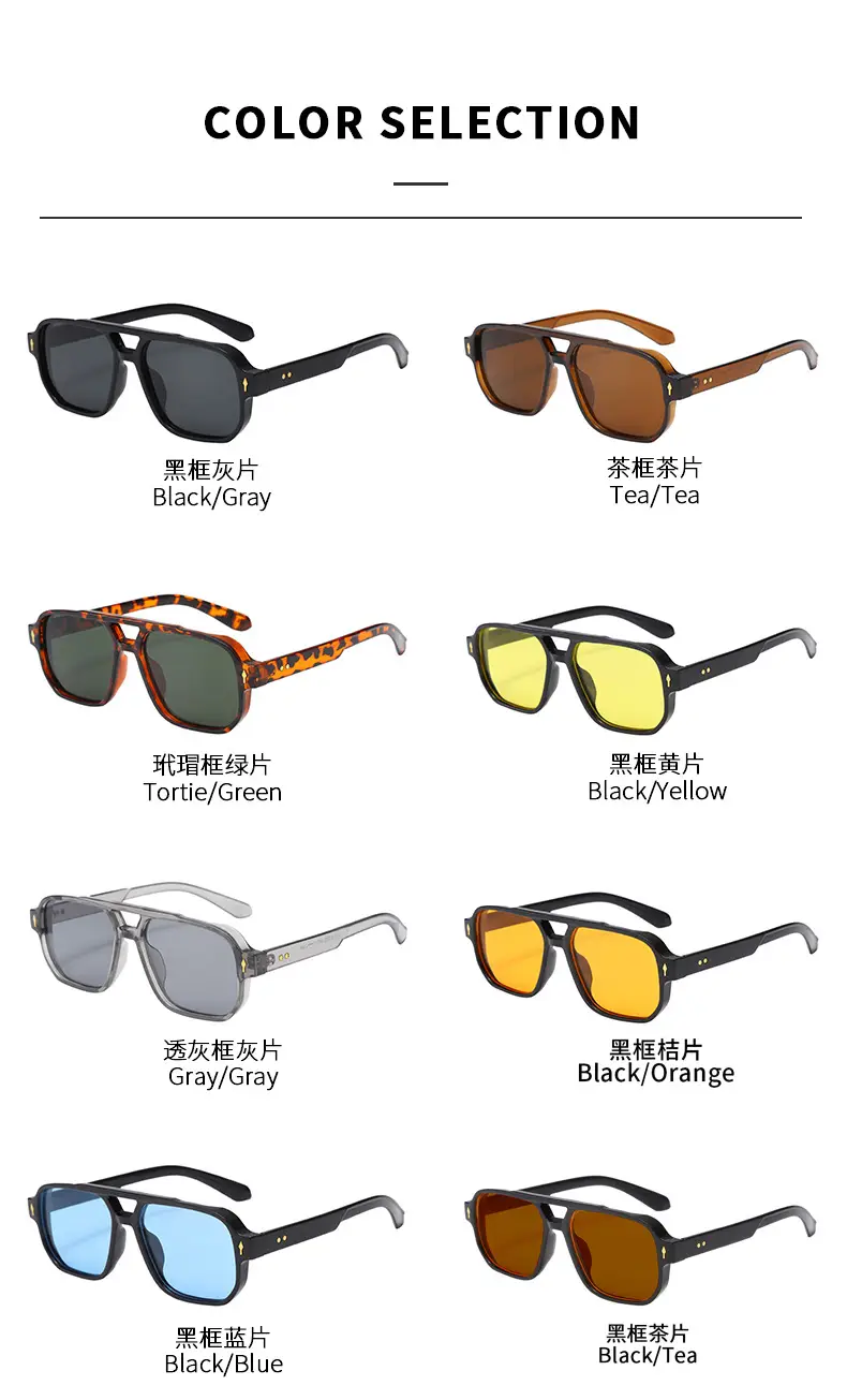 Men's UV400 Sunglasses Black Pilot Design β feature 9