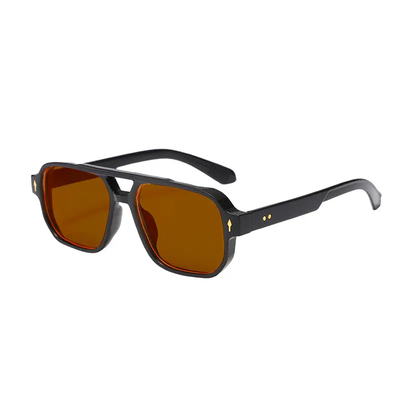 Men's UV400 Sunglasses Black Pilot Design - Image 8