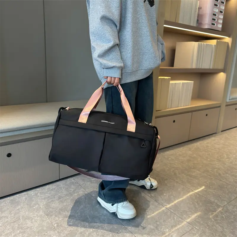 Large Capacity Cross-Border Fitness Bag Beige