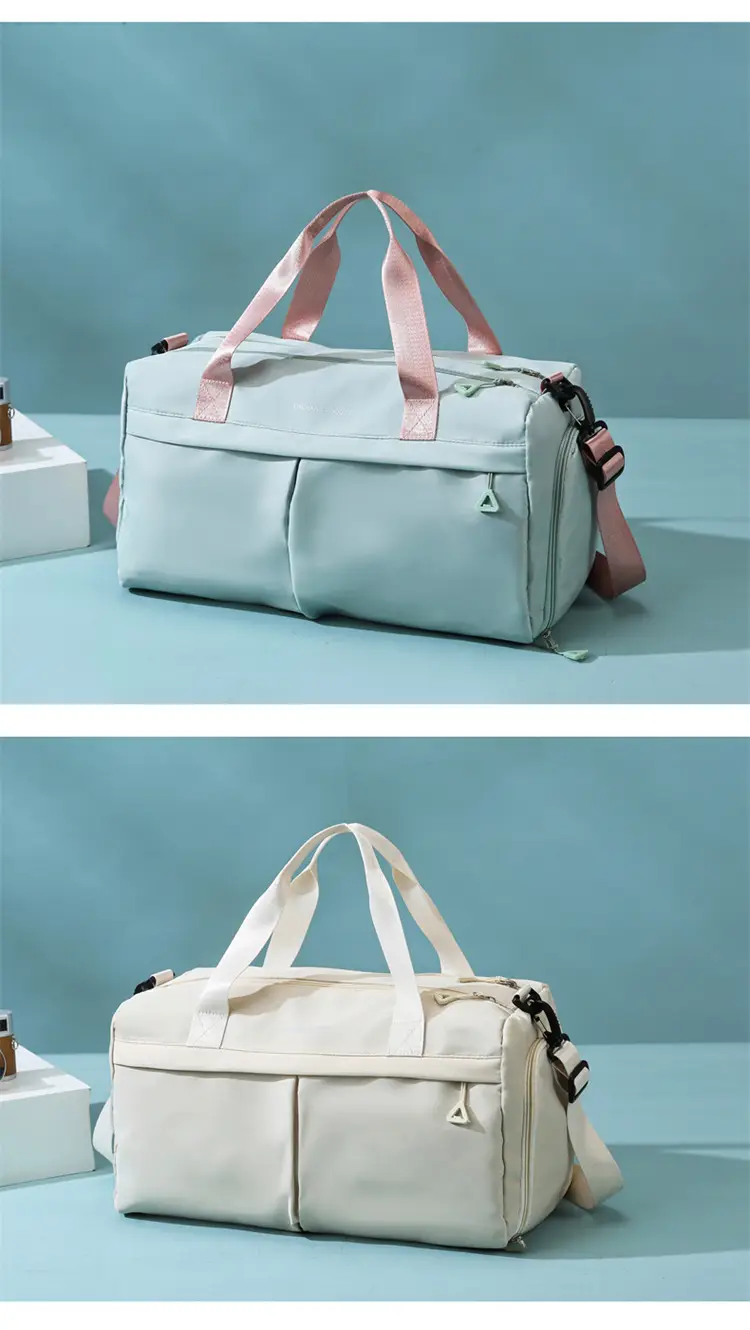 Large Capacity Cross-Border Fitness Bag Beige — feature 18