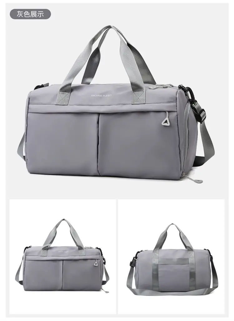 Large Capacity Cross-Border Fitness Bag Beige — feature 29