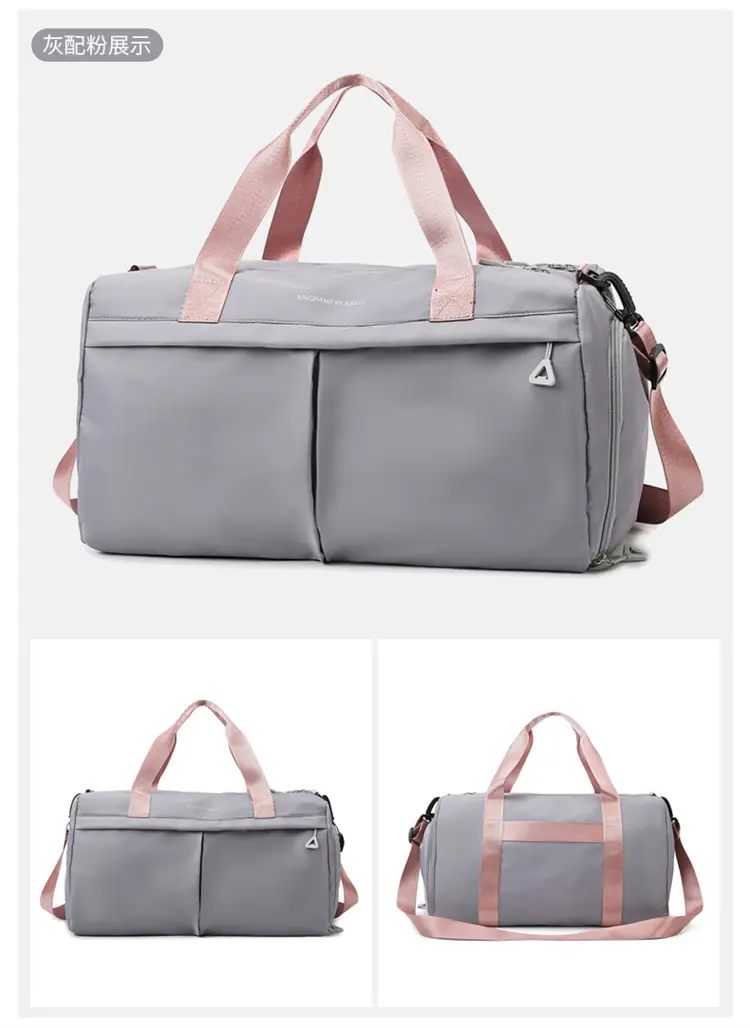 Large Capacity Cross-Border Fitness Bag Beige — feature 33