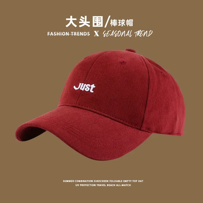 2024 New Fox Embroidered Baseball Cap Women Big Head Wide Brim - Image 14