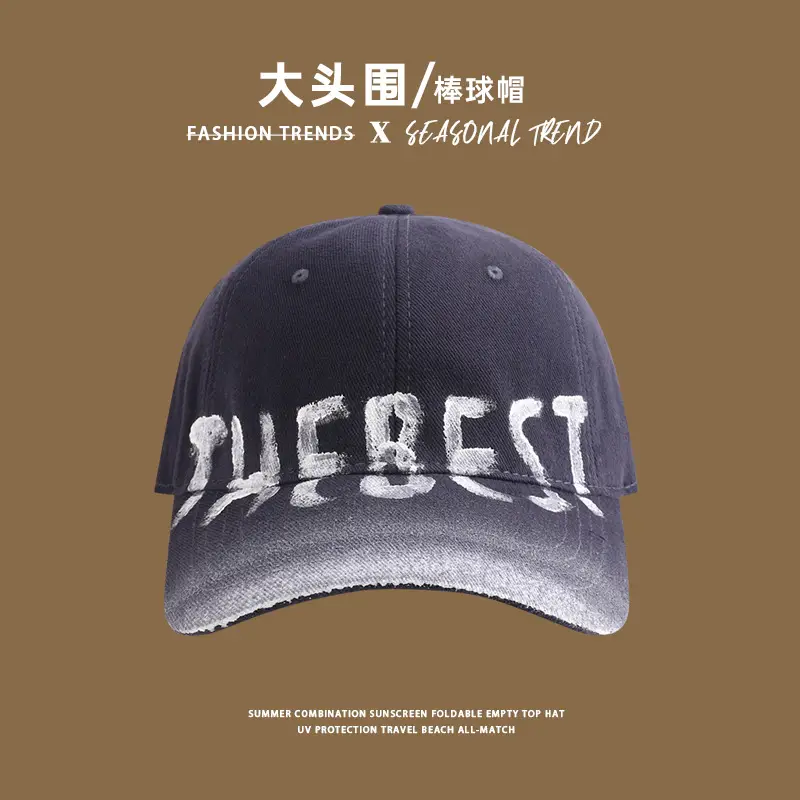 2024 New Fox Embroidered Baseball Cap Women Big Head Wide Brim - Image 20