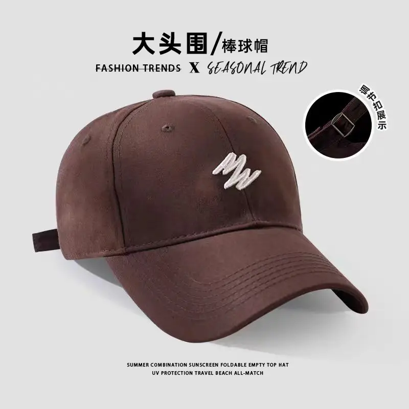 2024 New Fox Embroidered Baseball Cap Women Big Head Wide Brim - Image 29