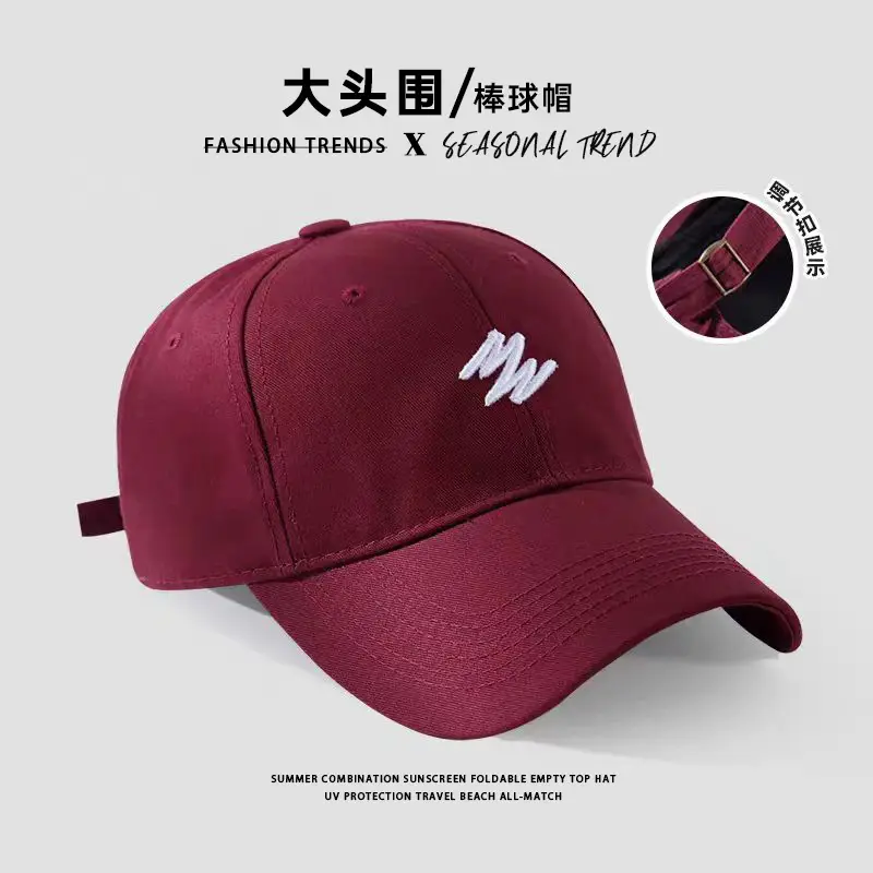2024 New Fox Embroidered Baseball Cap Women Big Head Wide Brim - Image 30