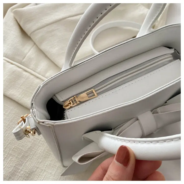 White Bow Shoulder Bag for Women 2024 — feature 40