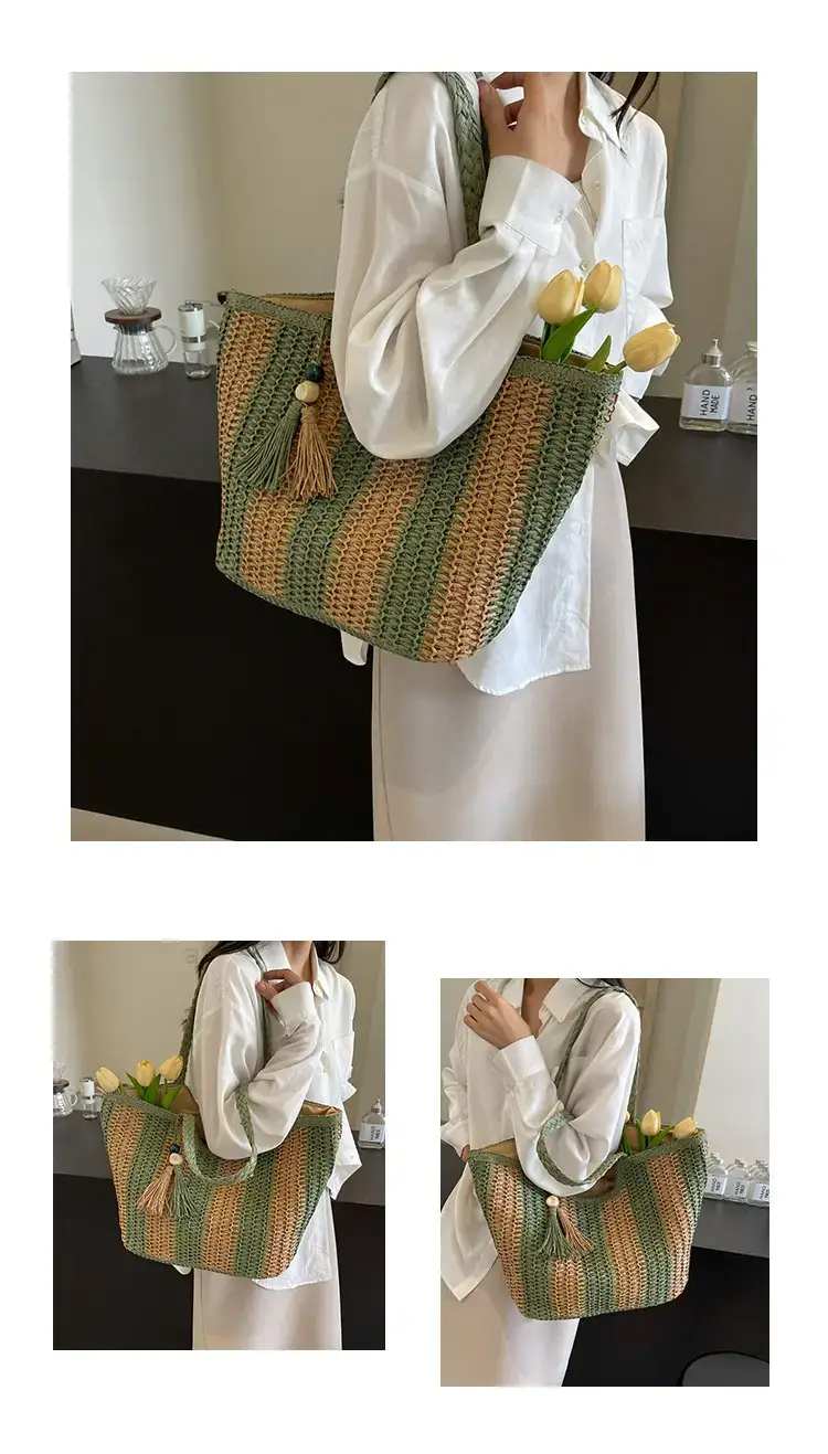 2024 Summer Straw Woven Bag High-end Style — feature 10