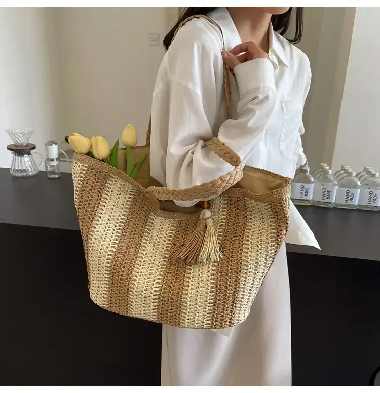 2024 Summer Straw Woven Bag High-end Style — feature 13