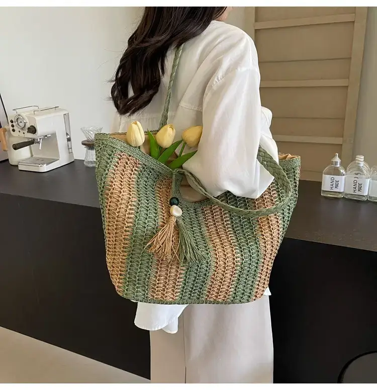 2024 Summer Straw Woven Bag High-end Style — feature 19