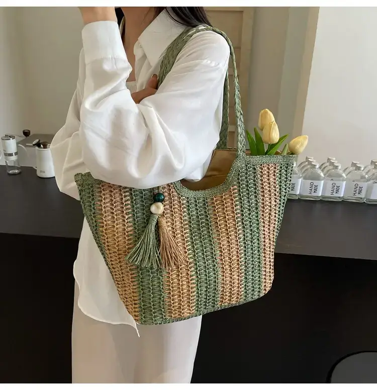 2024 Summer Straw Woven Bag High-end Style — feature 21