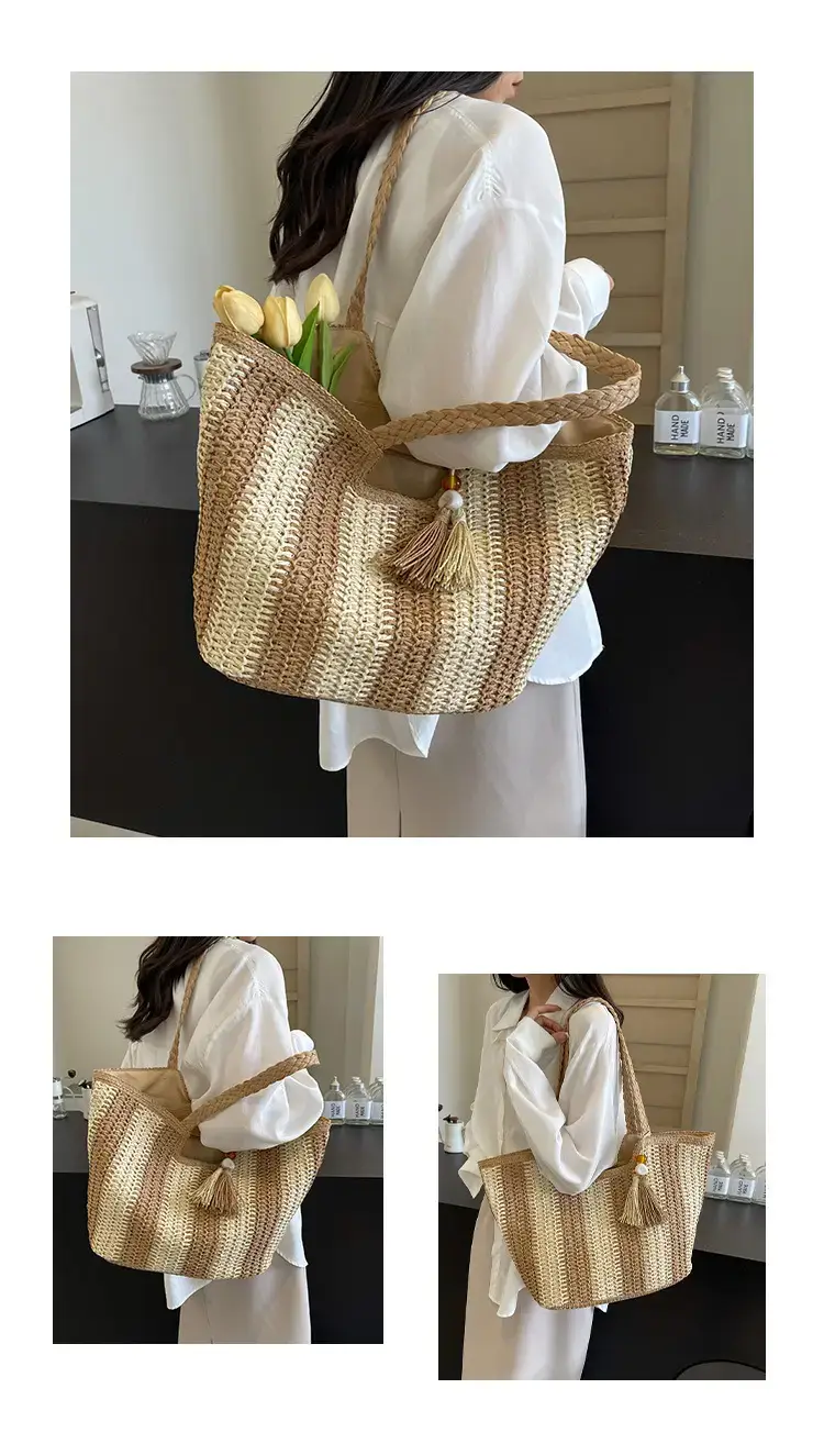 2024 Summer Straw Woven Bag High-end Style — feature 9