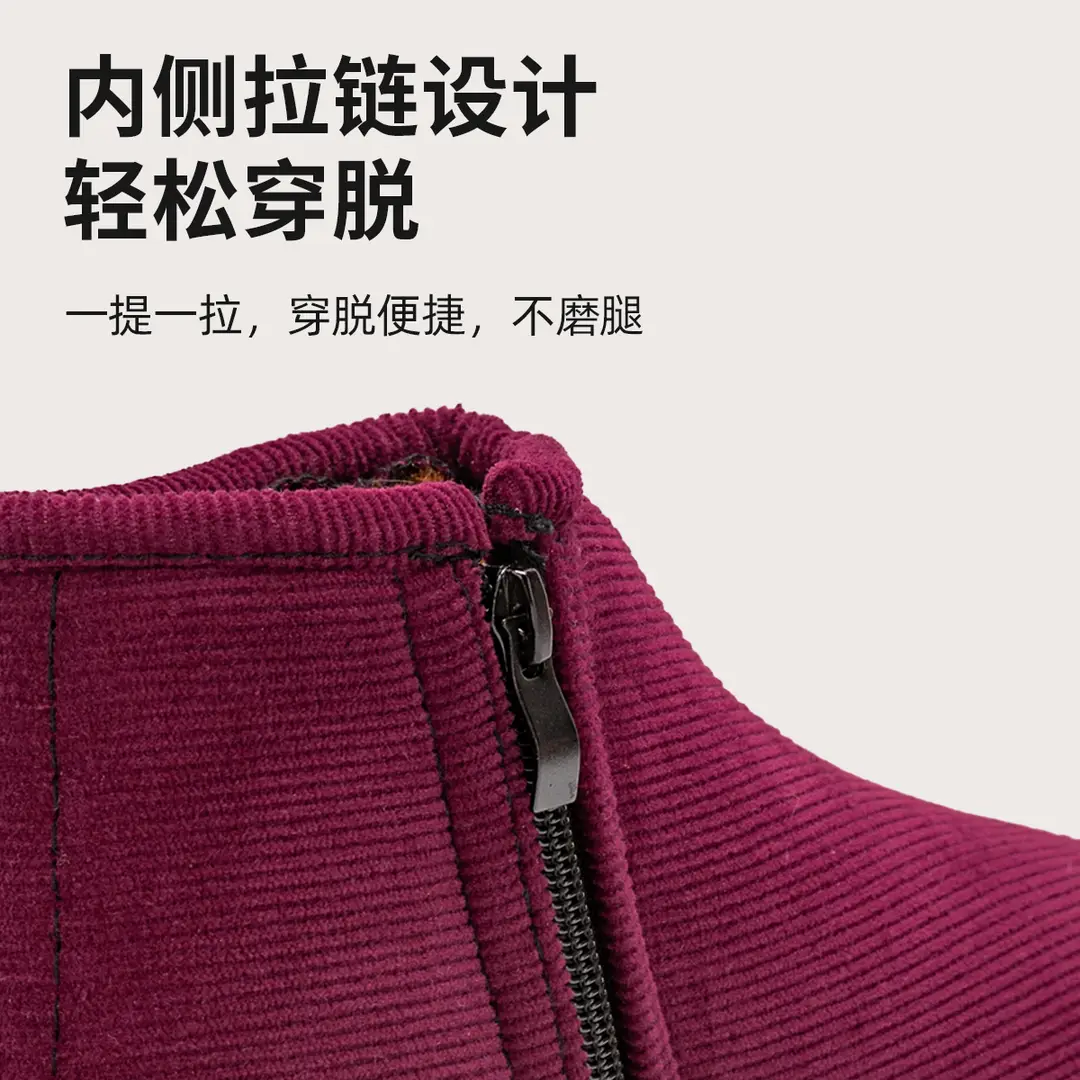 Elderly Cotton Shoes 2026 New Model for Middle-Aged and Elderly, Non-Slip, Fleece-Lined, Warm, Outdoor Thick-Soled Short Boots, Snow Boots for Women, Winter - Image 7