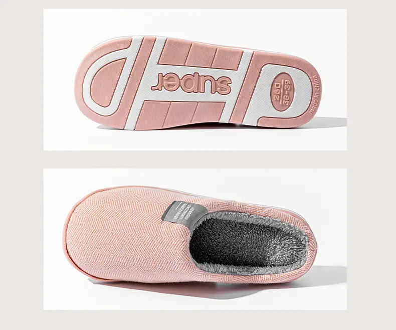 Cotton Heart Slippers Women Winter Warm Non-Slip — feature 15