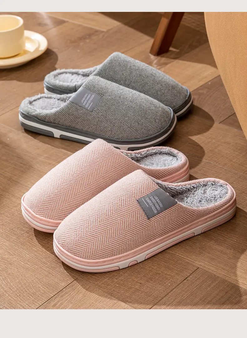 Cotton Heart Slippers Women Winter Warm Non-Slip — feature 20