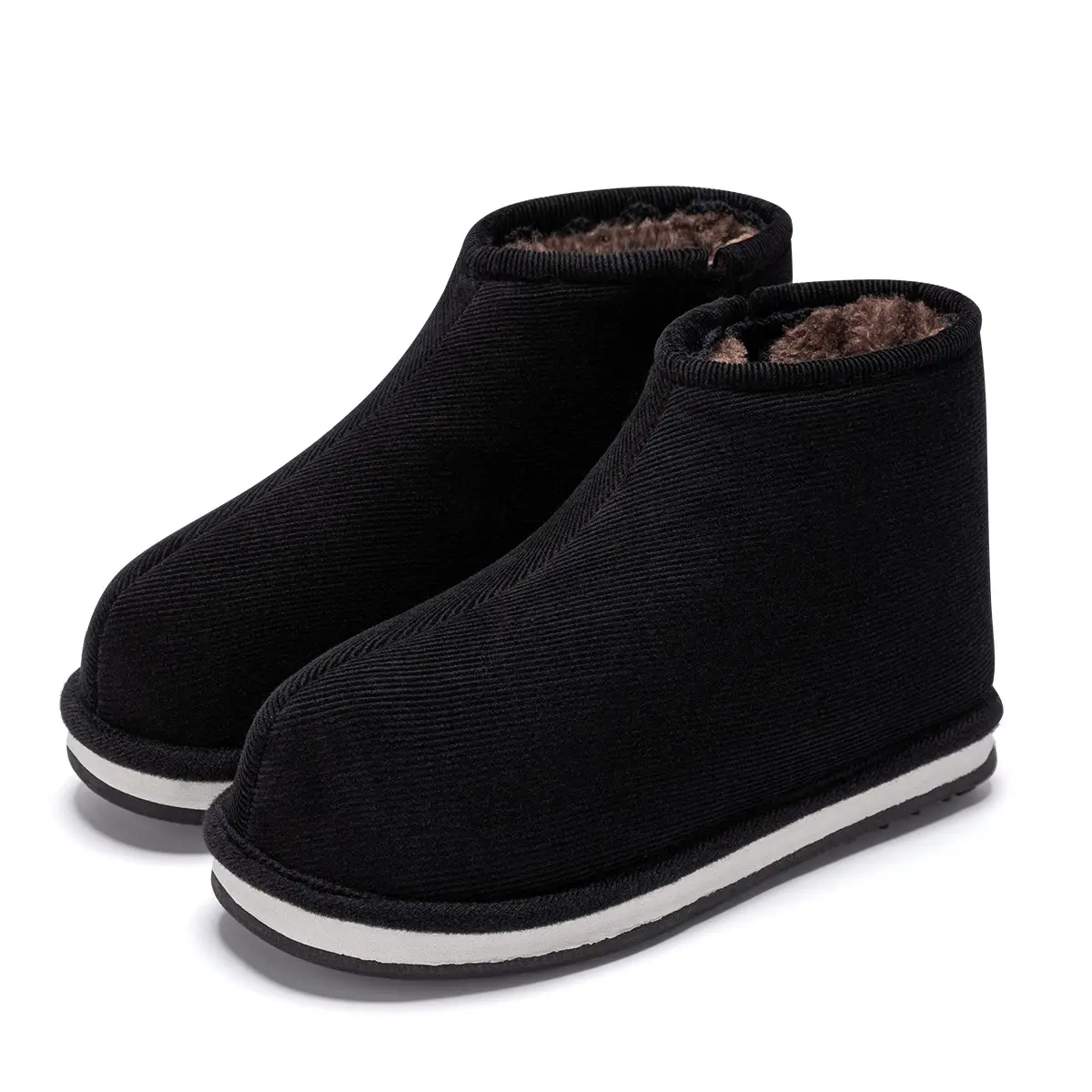 Women Winter Cotton Slippers Fleece Lined Warm Home