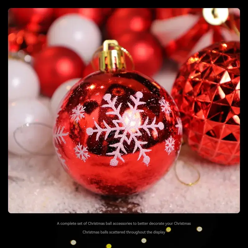 6cm Electroplated Christmas Ball Gift Set - Image 13